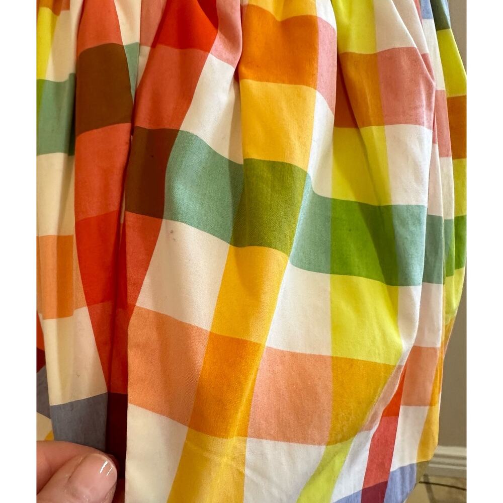 Christopher John Rogers for Target Multicolored Plaid Tank Summer Dress sz 6 - Picture 9 of 13